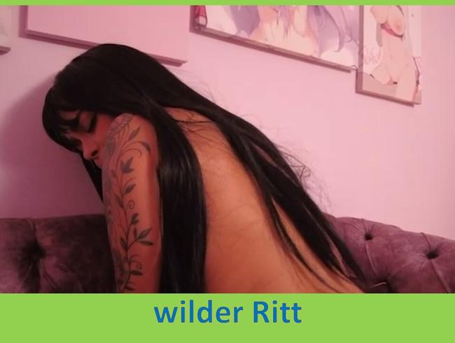 wild dildo riding