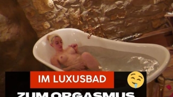 Orgasm in the luxury bathroom