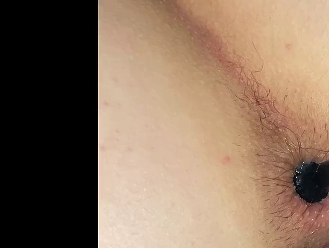 First time with anal beads!!! Close ups of my wet pussy and tight asshole!