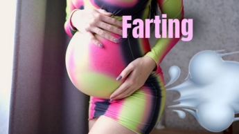 Pregnant neighbor farts a lot! Kinky Stinky Girl 1080