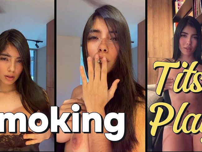 Smoking and Tits Play