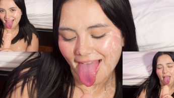 LUCY WANTS AND WANTS CUM AND SLIME ON HER FACE